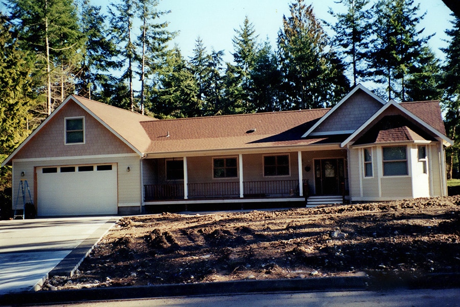 House exterior before completion